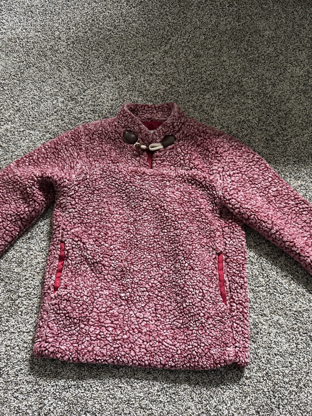 Hayden Plush Pink Sherpa Cowl Pullover